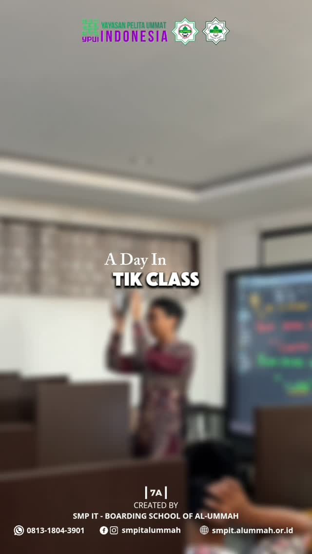 Belajar TIK, mulai dari hal-hal sederhana! Hari ini, siswa kelas 7A belajar mengenal…