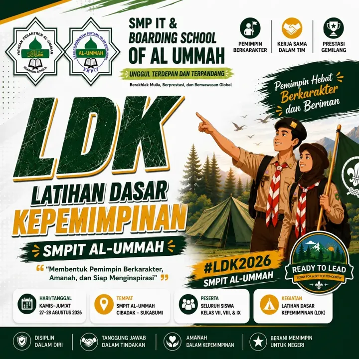 READY TO LEAD! Saatnya belajar menjadi pemimpin yang berkarakter, amanah, disiplin, dan…